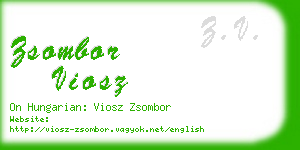 zsombor viosz business card